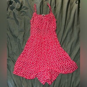 Hollister red romper